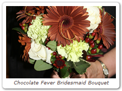 Chocolate Fever Bridesmaid Bouquet